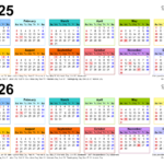 2025 2026 Two Year Calendar   Free Printable Pdf Templates Throughout Calendar August 2025 And September 2026