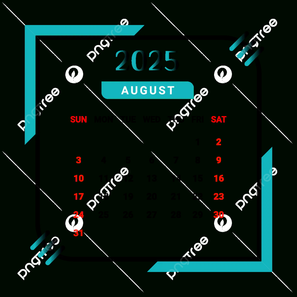 2025 August Month Calendar With Black And Green Vector, Monthly Throughout August 2025 Calendar Clip Art 2025 August Month Calendar With Black And Green Vector, Monthly Throughout August 2025 Calendar Clip Art