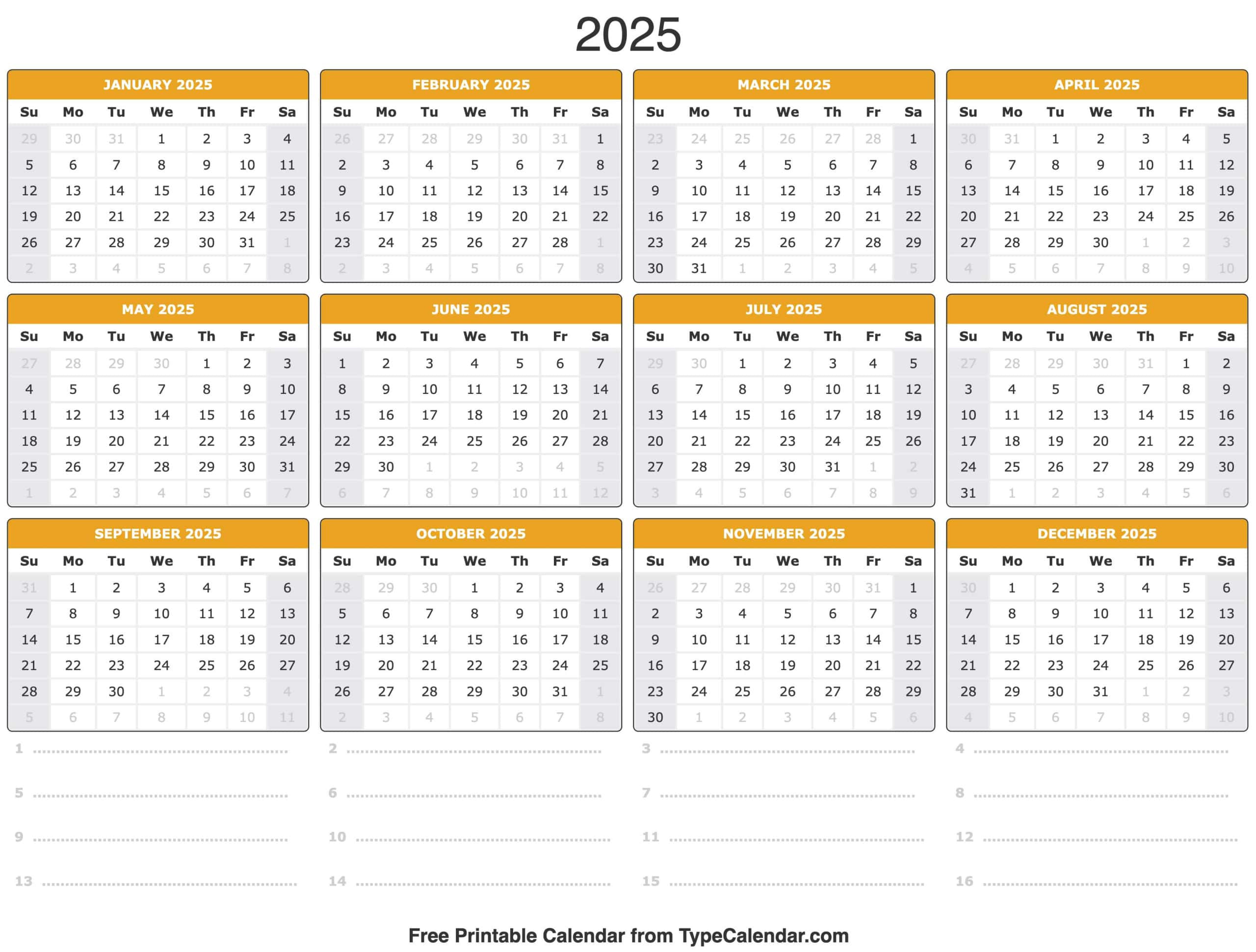 2025 Calendar - Printable Calendar 2025 With Holidays inside Show Me a Calendar For August 2025