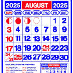 2025 Calendarjyloves   Raket.ph With Regard To Show Calendar For August 2025
