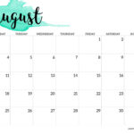 2025 Monday Start Calendar Printable   Watercolor   Paper Trail Design Throughout August 2025 Calendar Monday Start
