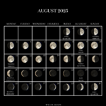 2025 Moon Calendar   Every Phase And Stage Of The Moon Within Moon Calendar In August 2025