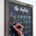 2025 Personalized Dry Erase Framed Monthly Calendar | Medium Regarding August 2025 Chalkboard Calendar Ideas