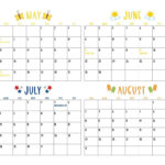 2025 Summer Calendars   27 Free Printables | Printabulls With Regard To May August 2025 Calendar