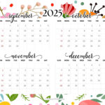 4 Month Calendar Printables – September, October, November And Inside August September October November December 2025 Calendar