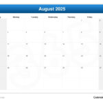 August 2025 Calendar In August 6Th 2025 Calendar