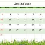 August 2025 Calendar Printable Pdf Template With Holidays Throughout August 12 2025 Calendar