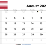 August 2025 Calendar With Holidays For August 2025 Calendar With Holidays Usa