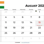August 2025 Calendar With Holidays India Pertaining To August 2025 Holiday Calendar
