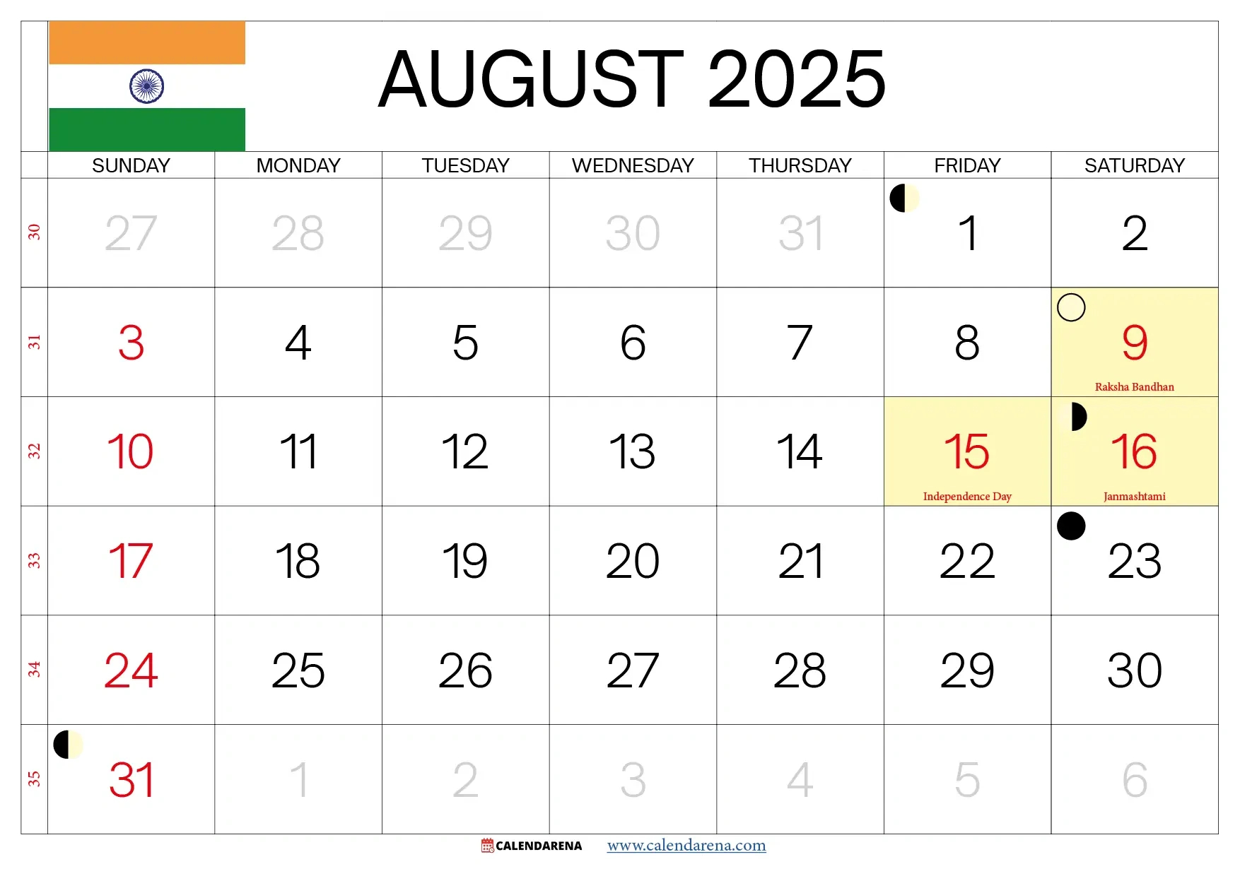 August 2025 Calendar With Holidays India with regard to August 15 2025 Calendar