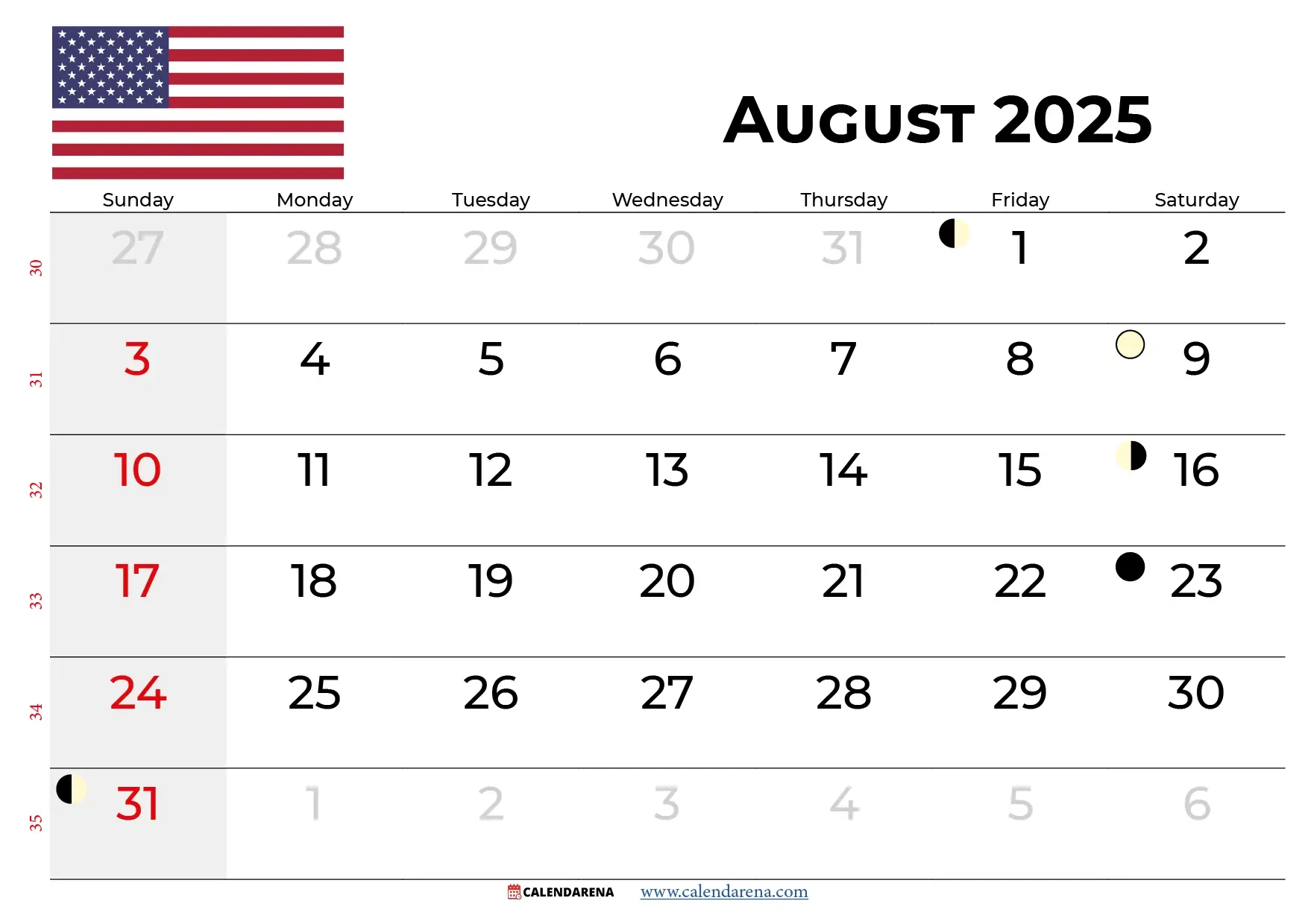 August 2025 Calendar With Holidays pertaining to Calendar Of Events August 2025