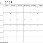 August 2025 Calendar With Notes   Handy Calendars With Regard To August Calendar 2025 With Notes Printable