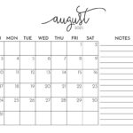 August 2025 Calendars   107 Free Printables | Printabulls In August Calendar 2025 With Notes Printable