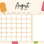 August 2025 Calendars   107 Free Printables | Printabulls Inside August 2025 Calendar Printable Cute