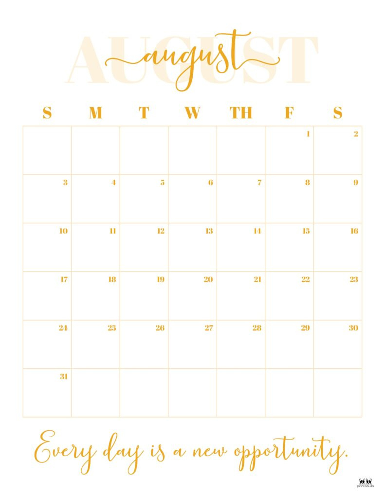 August 2025 Calendars 107 Free Printables | Printabulls With August 2025 Calendar Printable Portrait August 2025 Calendars 107 Free Printables | Printabulls With August 2025 Calendar Printable Portrait