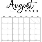 August 2025 Calendars   23 Cute Free Printable Pdfs | Saturdaygift With National Day Calendar For August 2025