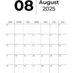 August 2025 Calendars   Free Printable & Fillable With Regard To August 1St 2025 Calendar