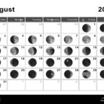 August 2025 Lunar Calendar, Moon Cycles, Moon Phases Stock Photo Regarding Moon Calendar In August 2025