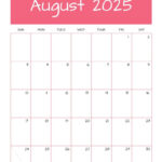 August 2025 Monthly Calendar To Print Throughout August 2025 Vertical Calendar