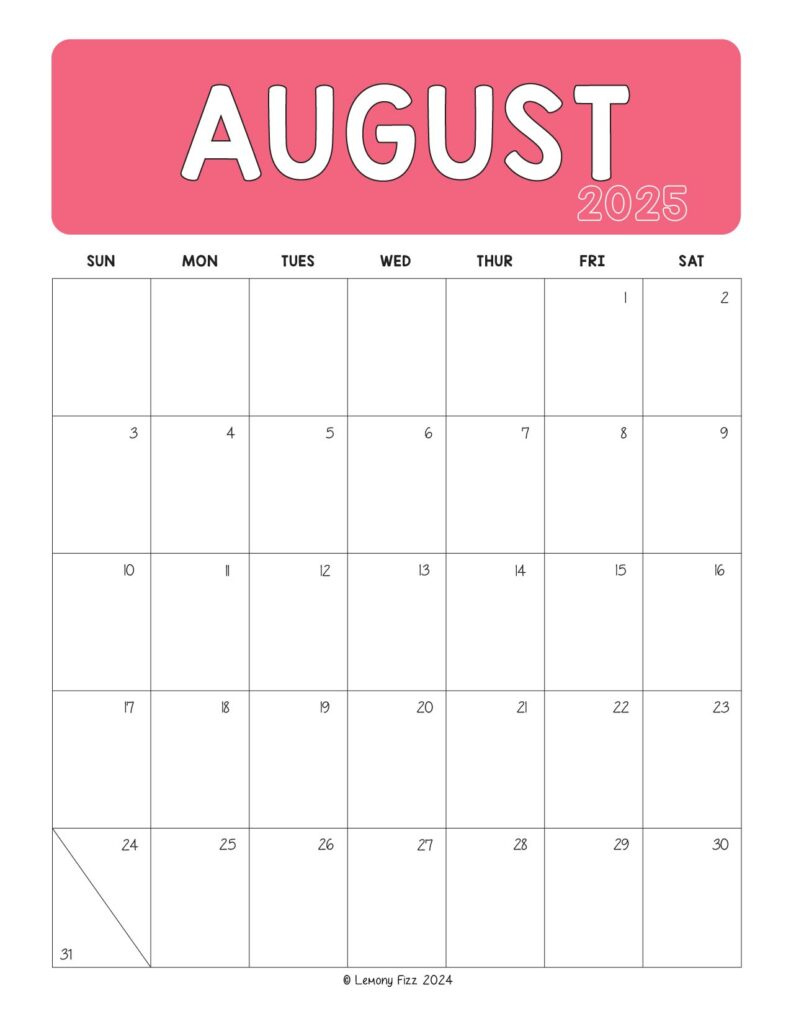 August 2025 Monthly Calendar To Print With August Bullet Journal Calendar 2025 August 2025 Monthly Calendar To Print With August Bullet Journal Calendar 2025