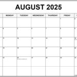 August 2025 With Holidays Calendar Inside August 2025 Holiday Calendar