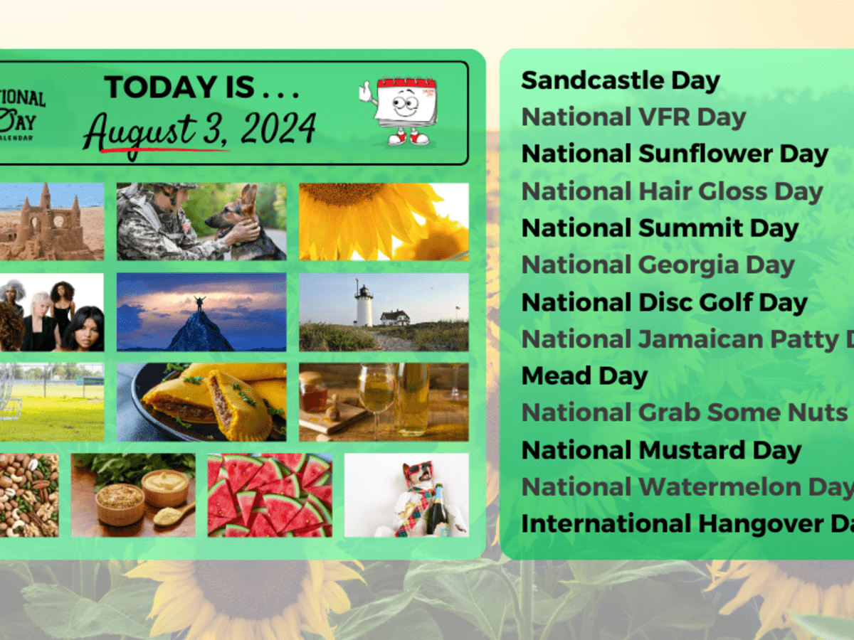 August 3, 2024, On The National Day Calendar® - National Day Calendar inside National Day Calendar August