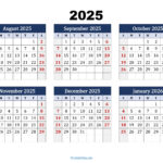 August To January 2026 Calendar Printable Pdf | Six Months Calendar Regarding August 2025 To August 2026 Calendar Printable