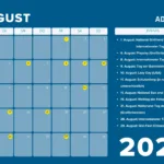 Business Kalender 2025 Für Ecommerce (International) Inside August National Day Calendar 2025