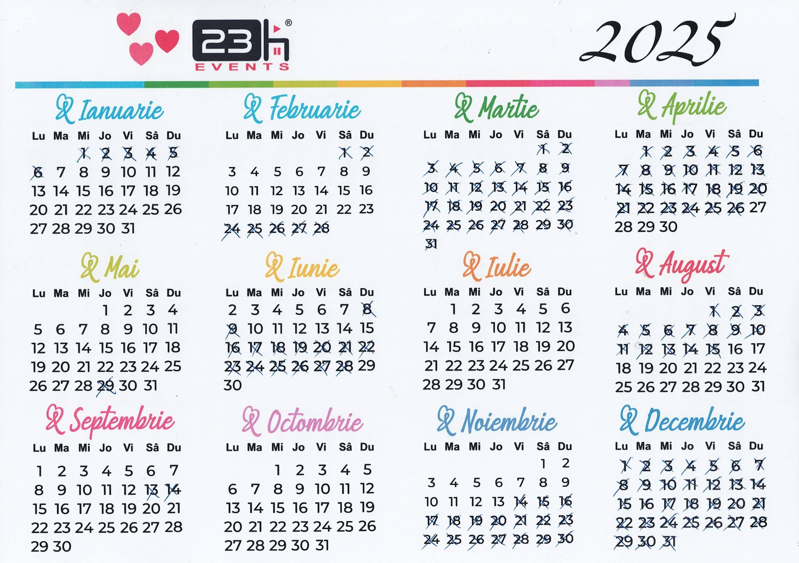 Calendar 2025, Format A4, Suport Magnetic Frigider, Alif410048 with Calendar Ortodox 2025 August