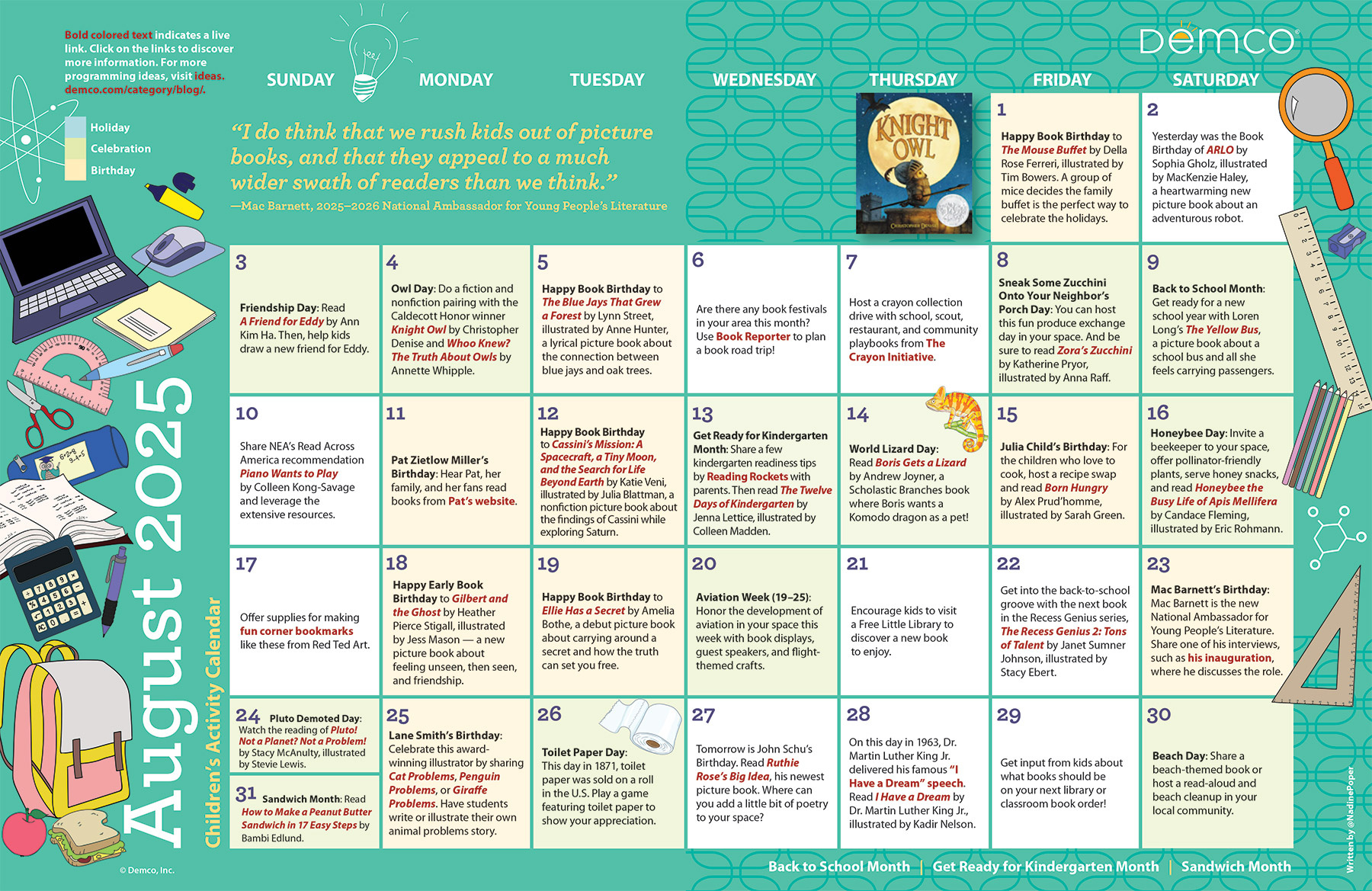 Children&amp;#039;S Activity Calendar: August 2025 with regard to August Calendar 2025 Picture Ideas