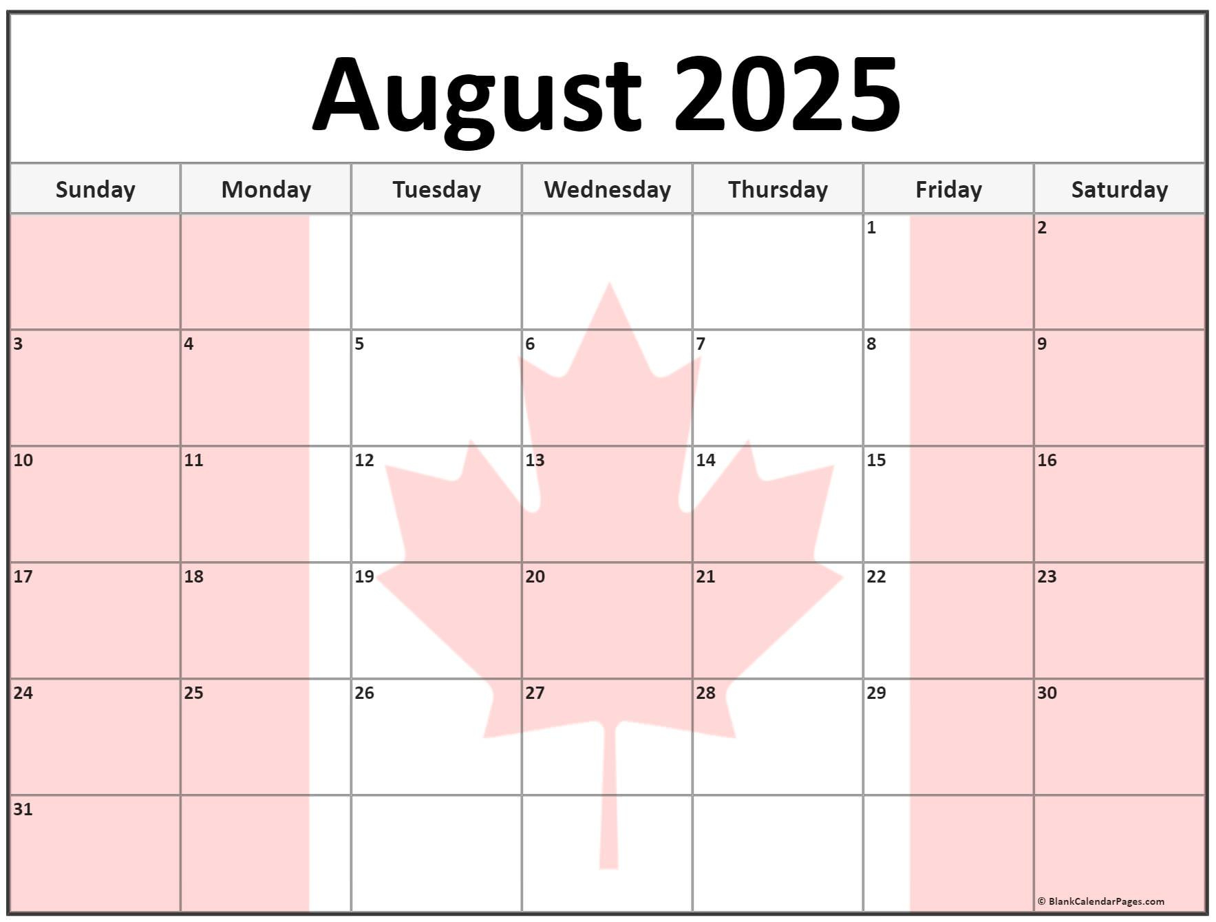 Collection Of August 2025 Photo Calendars With Image Filters. pertaining to Wiki Calendar August 2025 Printable Free