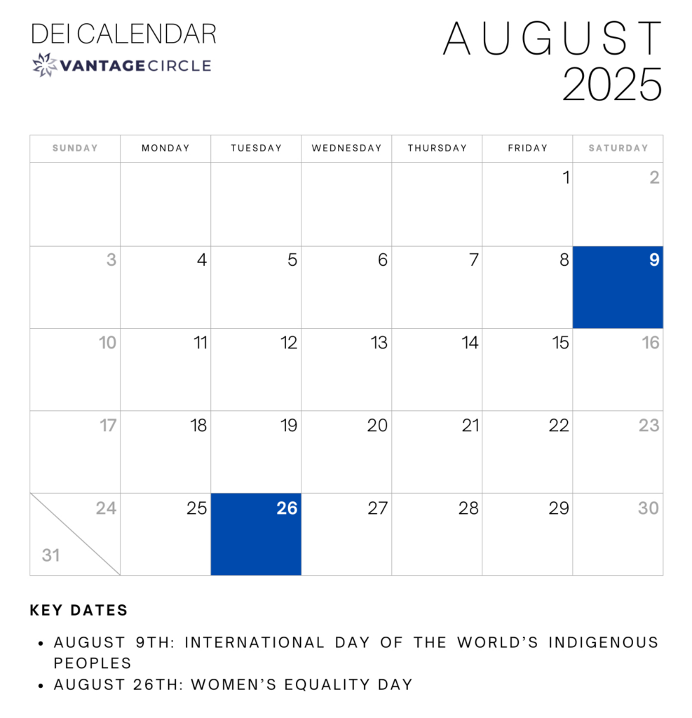 Dei Calendar 2025: Key Dates For Celebrating Diversity And Intended For August Diversity Calendar 2025 Dei Calendar 2025: Key Dates For Celebrating Diversity And Intended For August Diversity Calendar 2025
