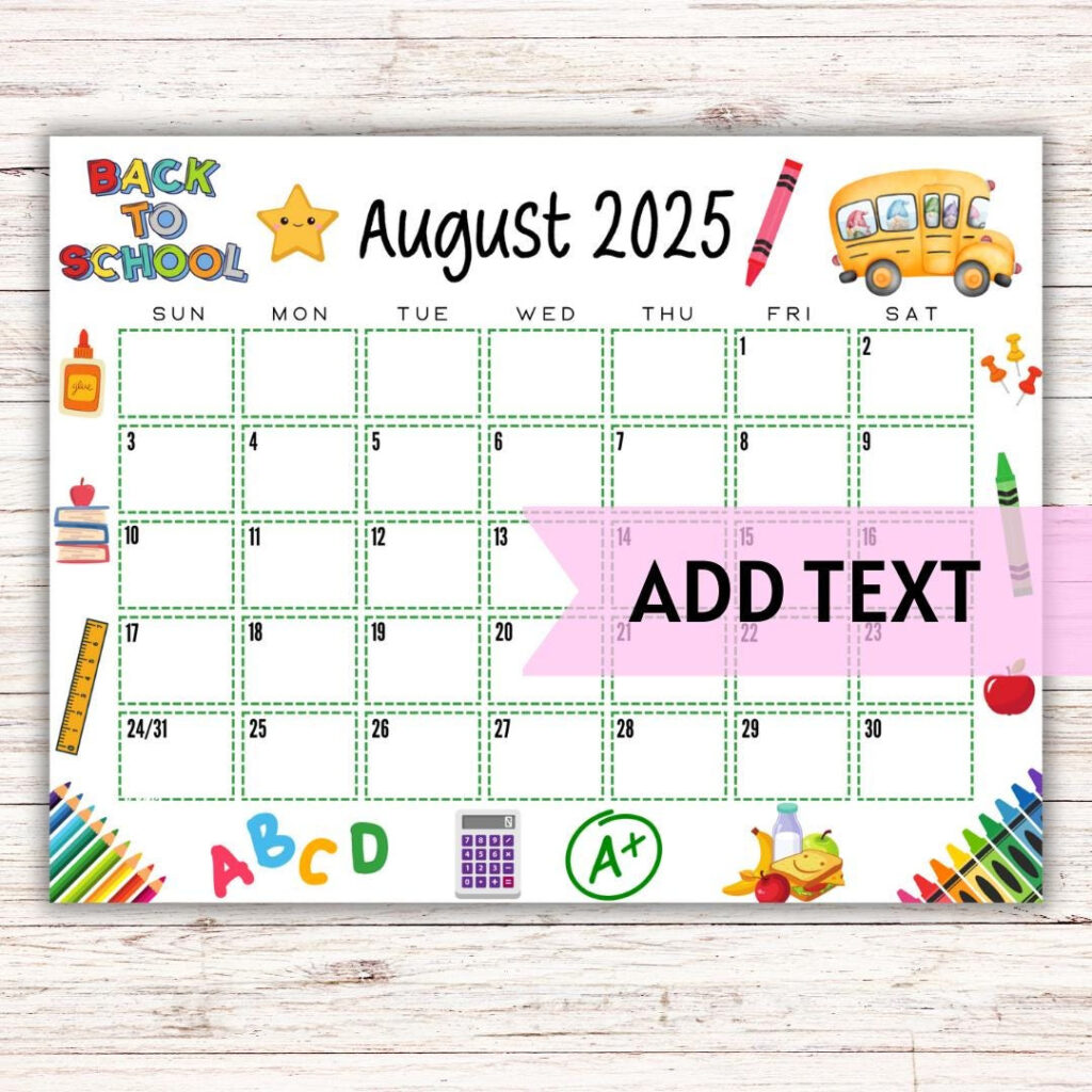 Editable Printable August Calendar 2025 | Colorful Back To School Calendar | Classroom Calendar | August 2025 Calendar | Fillable Calendar Etsy In August Calendar 2025 Picture Ideas Editable Printable August Calendar 2025 | Colorful Back To School Calendar | Classroom Calendar | August 2025 Calendar | Fillable Calendar Etsy In August Calendar 2025 Picture Ideas