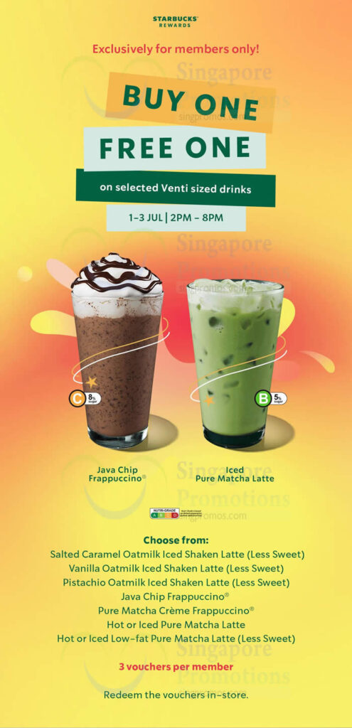 Expired) Starbucks S'Pore Brings Back 1 For 1 Selected Venti Pertaining To Starbucks August 2025 Promo Calendar