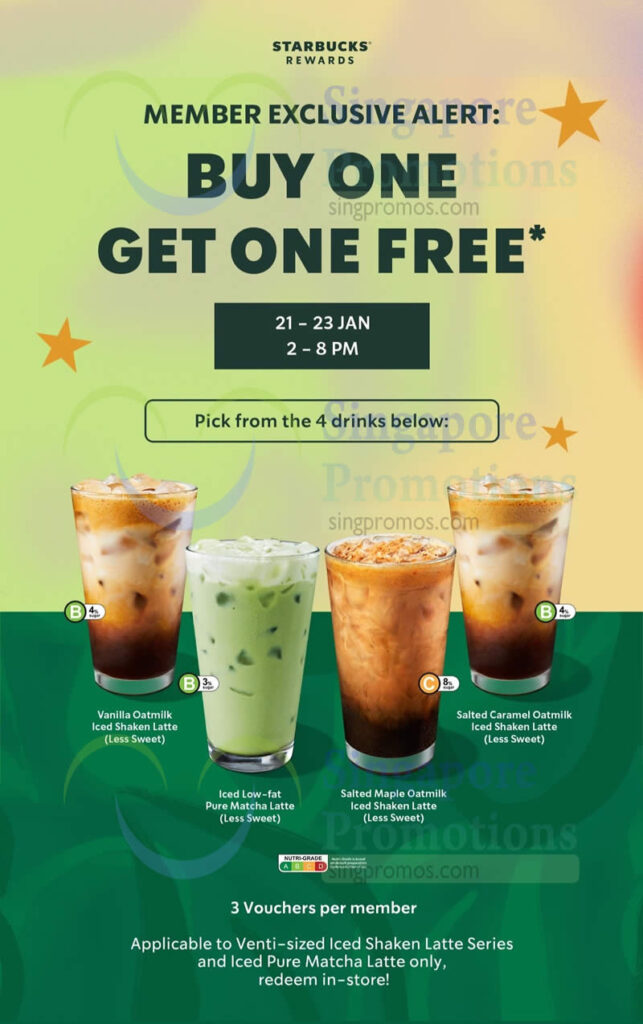 Expired) Starbucks S'Pore Has 1 For 1 Selected Drinks Promotion With Regard To Starbucks August 2025 Promo Calendar