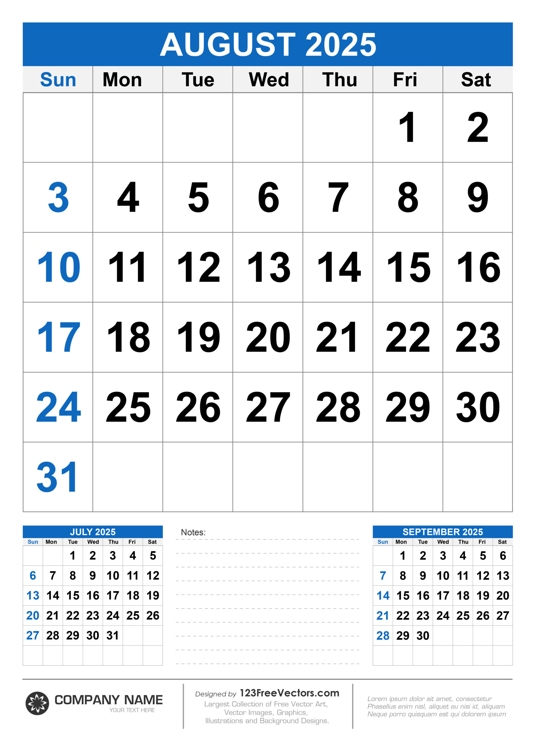 Free Download Wall Calendar August 2025 within August 25 2025 Calendar