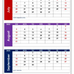 July To September 2025 Calendar Printable Pdf | Three Months Calendar Intended For Calendar July August September 2025