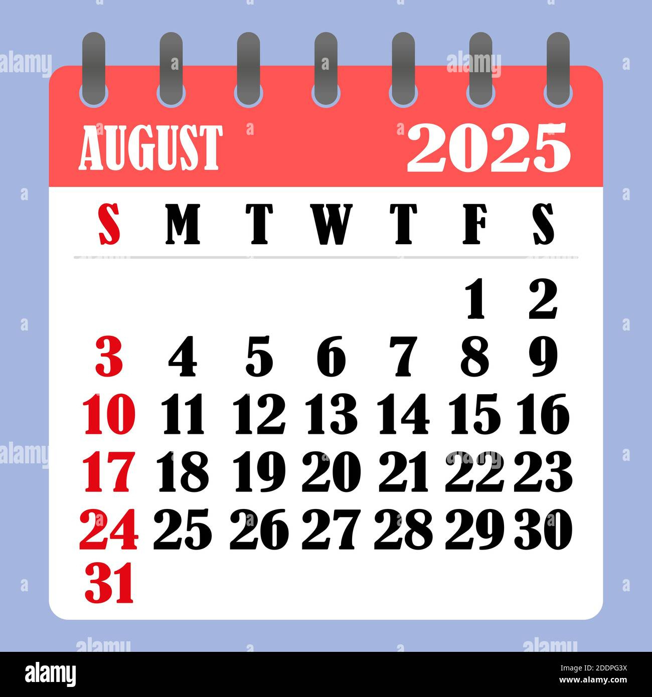 Letter Calendar For August 2025. The Week Begins On Sunday. Time pertaining to Calendar Of The Month Of August 2025