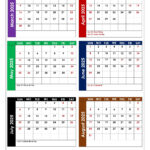 March To August 2025 Calendar Printable Pdf | Six Months Calendar Within August 6 2025 Calendar