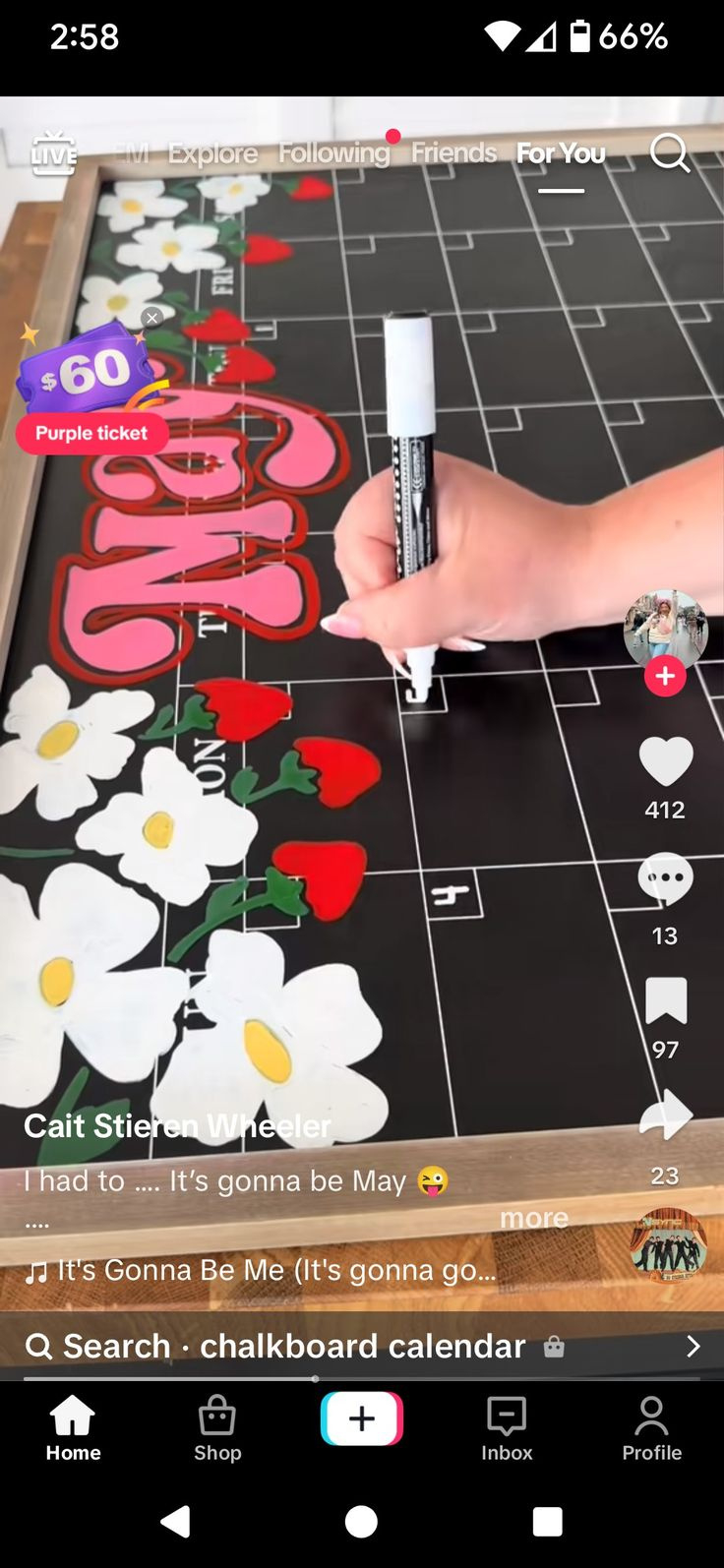 Pinandrea Brown On Craft Ideas In 2025 | Calendar Doodles with August 2025 Chalkboard Calendar Ideas