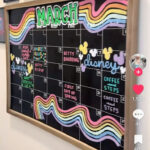 Pintaylor Rund On Calendar Ideas In 2025 | Chalkboard Wall With August 2025 Chalkboard Calendar Ideas