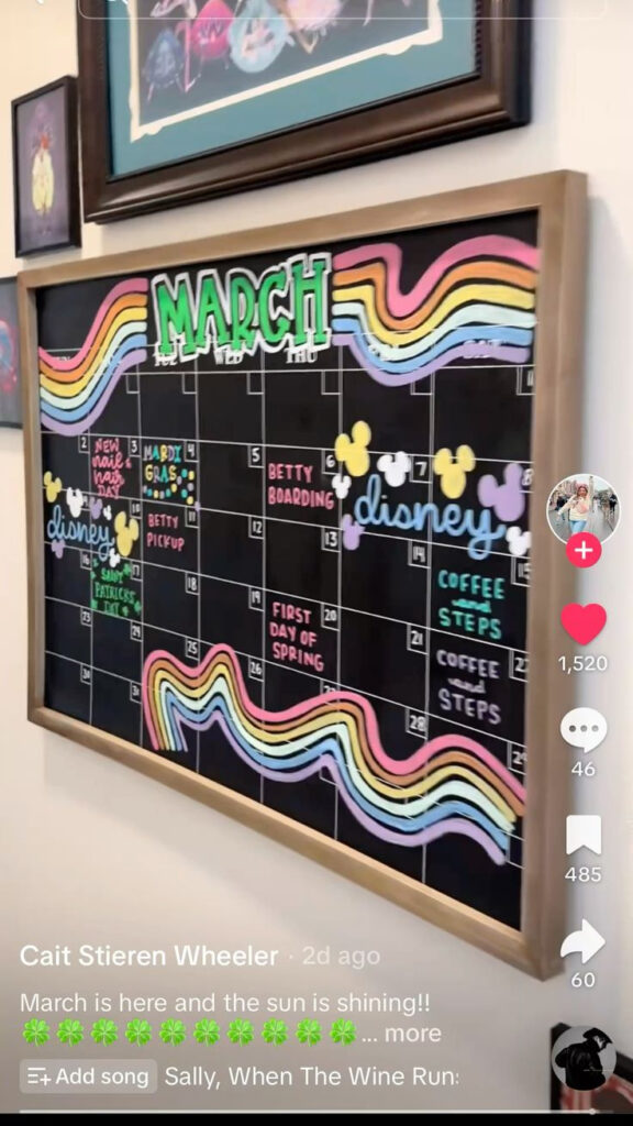 Pintaylor Rund On Calendar Ideas In 2025 | Chalkboard Wall With August 2025 Chalkboard Calendar Ideas