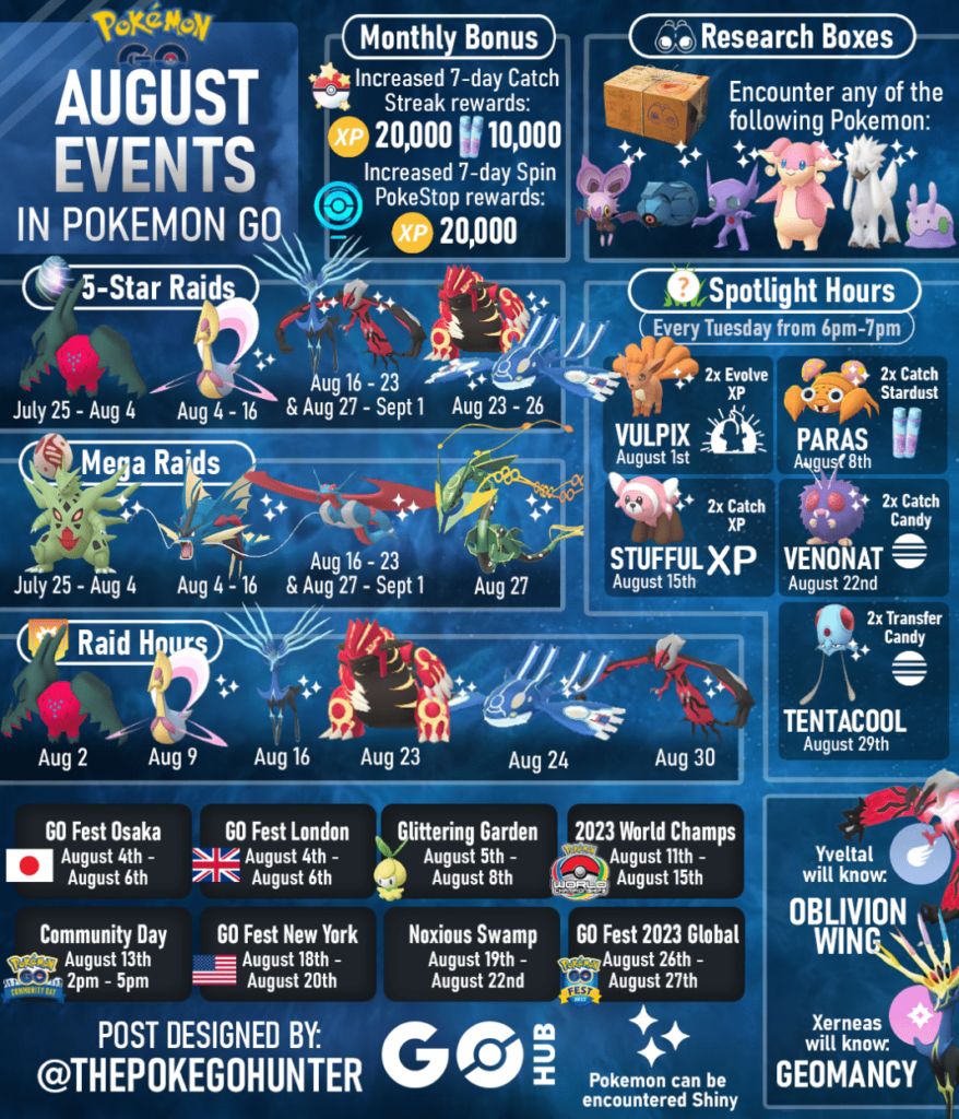 Pokémon Go August 2023 Event Guide | Pokémon Go Hub Inside August 2025 Calendar Pokemon Go Pokémon Go August 2023 Event Guide | Pokémon Go Hub Inside August 2025 Calendar Pokemon Go