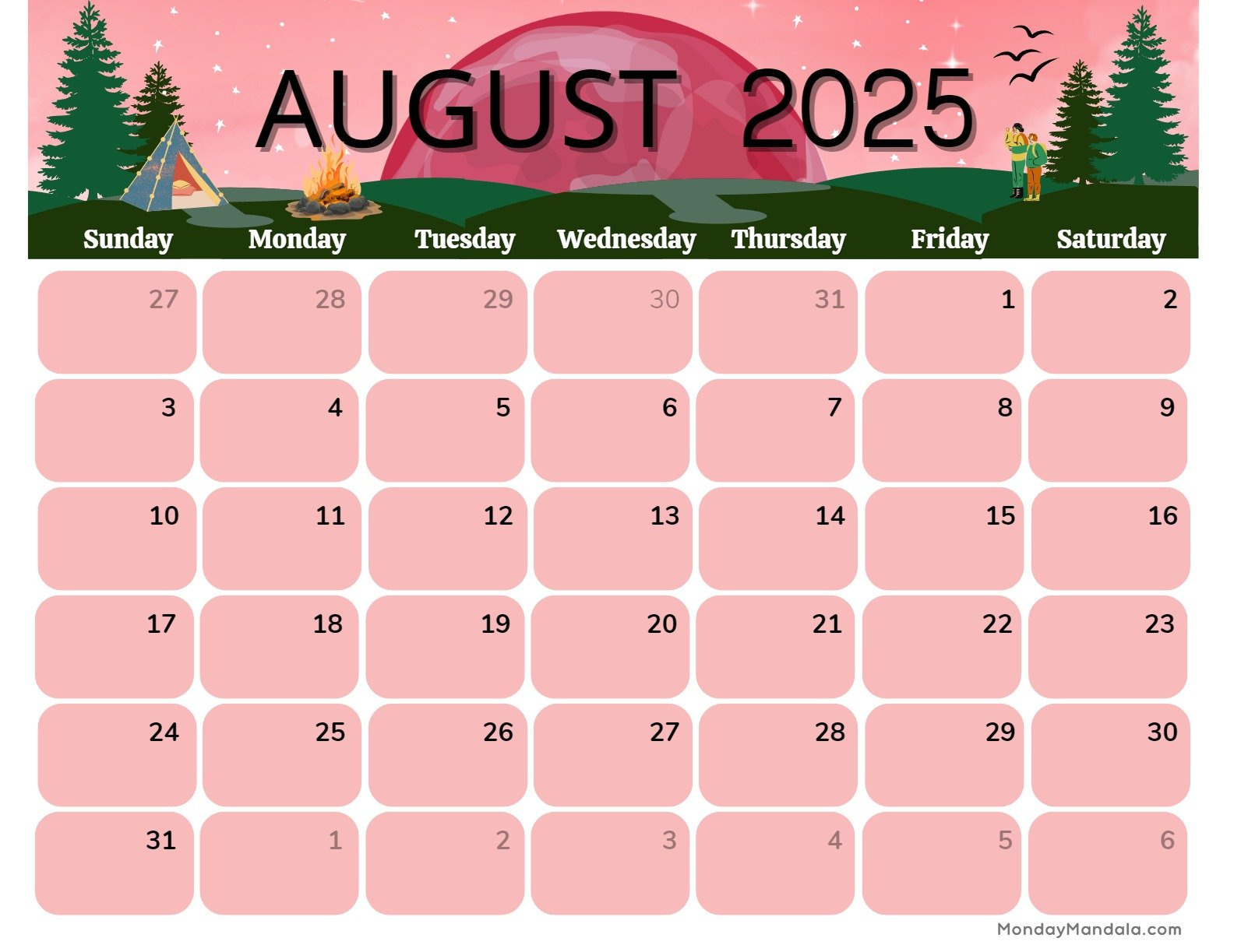 Printable Calendars For 2025 &amp;amp; 2026 (Free Pdfs) regarding Show Me The Calendar For August 2025