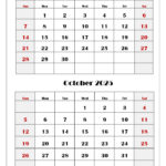 September And October 2025 Calendar Printable Pdf | Two Months With August September October Calendar 2025