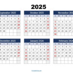 Six Month Calendar 2024 2025 Printable Pdf  6 Months Calendar Pertaining To Calendar August 2025 And September 2026