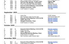 Tech Reporting Form | Aft 2121 pertaining to Ccsf August 2025 Calendar