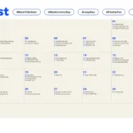 Your Essential 2025 Marketing Calendar Template | Localiq With August 2025 Social Media Calender