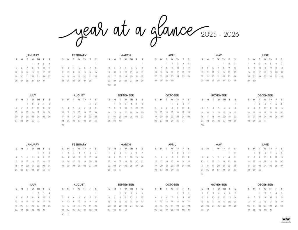 2025 2026 Two Year Calendars 10 Free Cals | Printabulls For September 2025 To June 2026 Calendar Printable Free 2025 2026 Two Year Calendars 10 Free Cals | Printabulls For September 2025 To June 2026 Calendar Printable Free