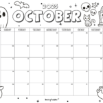 2025 Coloring Calendar   Free Printables   World Of Printables Throughout September 2025 Calendar Coloring